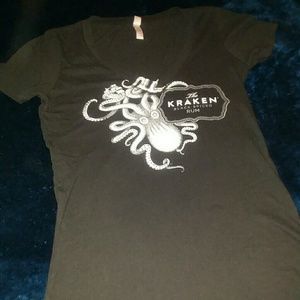 Kraken Rum casual black tee